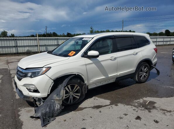 5FNYF5H79JB007306 2018 HONDA PILOT White Vista tres cuartos delantera izquierda