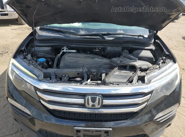 5FNYF5H91JB021704 2018 HONDA PILOT Black ძრავის განყოფილების ხედი