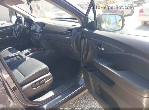 5FNYF6H26MB100959 2021 HONDA PILOT Серый Вид салона спереди