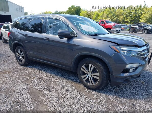 5FNYF6H66JB018521 2018 HONDA PILOT Gray Przód prawy