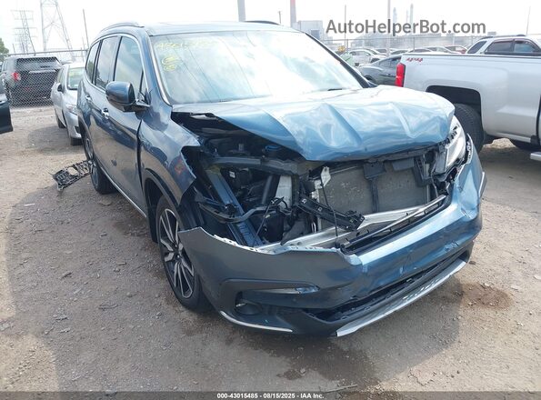5FNYF6H95MB000378 2021 HONDA PILOT Blue Front view