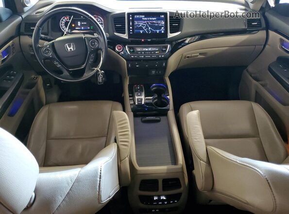 5FNYF6H96JB064246 2018 HONDA PILOT Белый Вид панели приборов