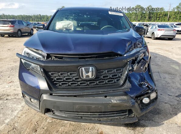 5FNYF8H53MB036305 2021 HONDA PASSPORT Blue Front view