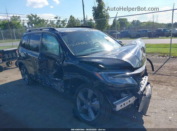 5FNYF8H96LB014381 2020 HONDA PASSPORT Черный Передняя правая четверть