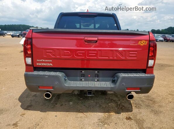 5FPYK3F87RB014589 2024 HONDA RIDGELINE Red Vista trasera