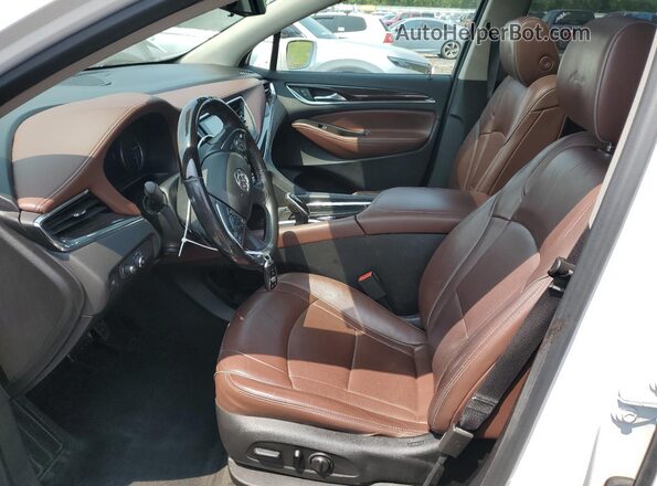5GAEVCKW4JJ256441 2018 BUICK ENCLAVE White Vista interior delantera