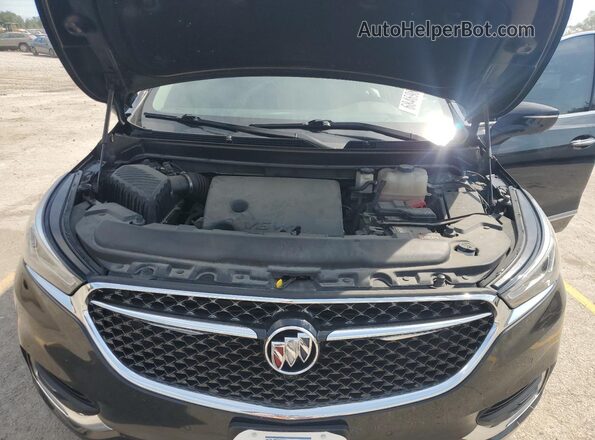 5GAEVCKW6JJ185453 2018 BUICK ENCLAVE Черный Вид задней части салона