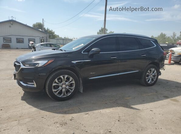 5GAEVCKW6JJ185453 2018 BUICK ENCLAVE Черный Передняя левая четверть