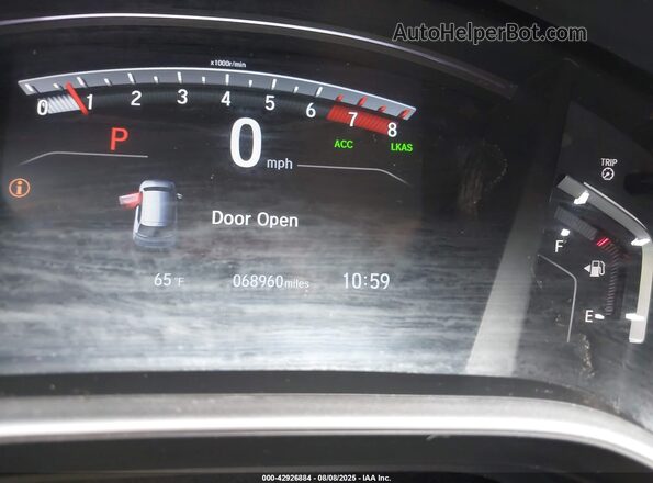 5J6RW1H54ML005924 2021 HONDA CR-V Черный Вид задних сидений
