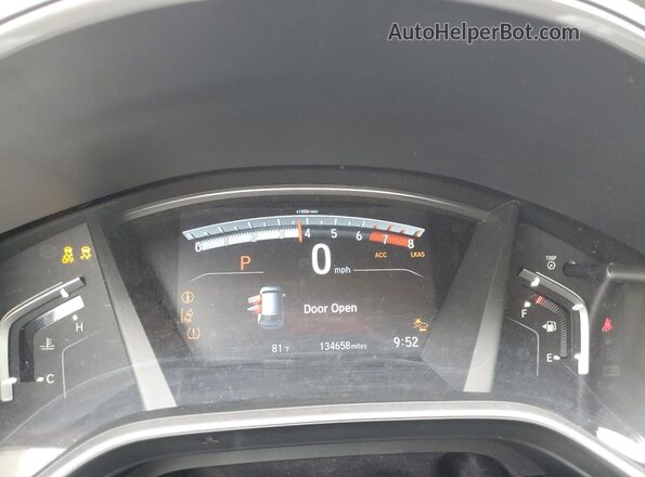5J6RW2H93JL026669 2018 HONDA CR-V White Вид щитка приладів