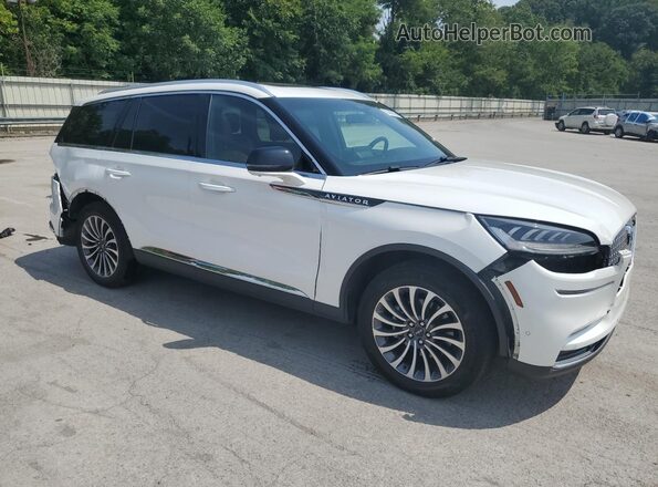 5LM5J7XC4NGL03477 2022 LINCOLN AVIATOR Белый Передняя правая четверть