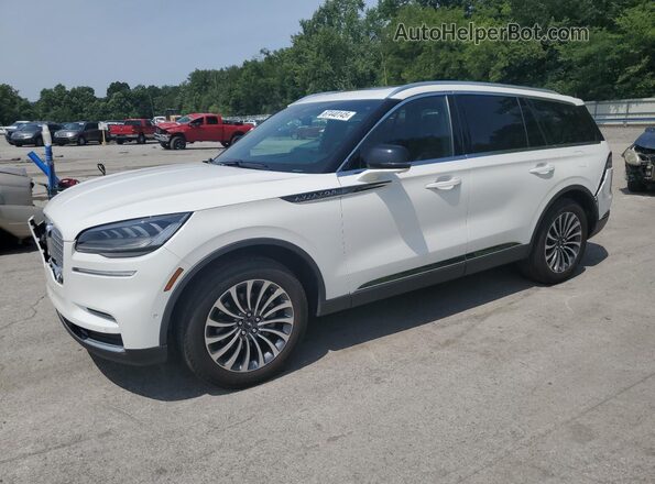 5LM5J7XC4NGL03477 2022 LINCOLN AVIATOR Белый Передняя левая четверть