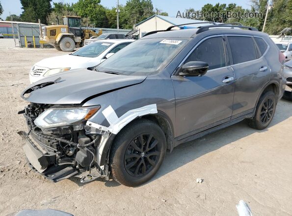 5N1AT2MV1JC758258 2018 NISSAN ROGUE Gray Առջևի ձախ երեք քառորդ տեսարան