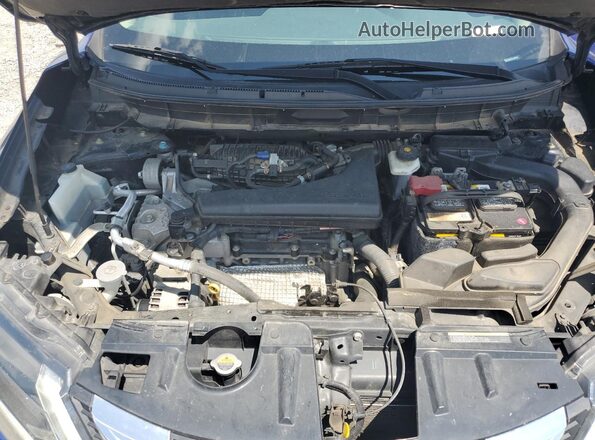 5N1AT2MV6JC786136 2018 NISSAN ROGUE Blue Սալոնի հետևի տեսք