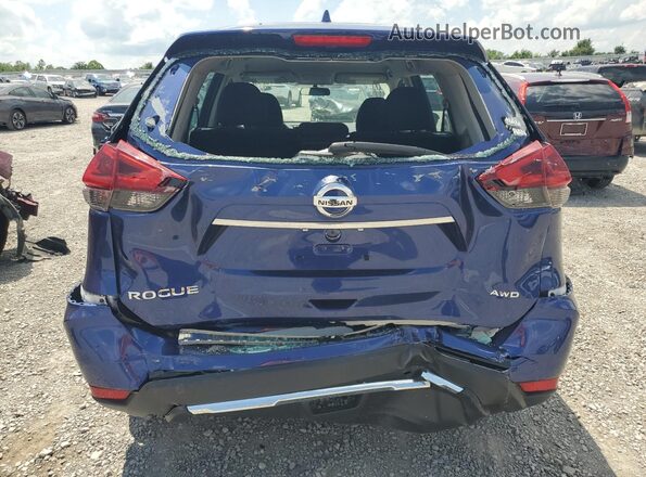 5N1AT2MV6JC786136 2018 NISSAN ROGUE Blue Հետևի տեսք