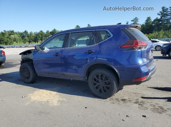 5N1AT2MVXJC827609 2018 NISSAN ROGUE Blue Trasero izquierdo