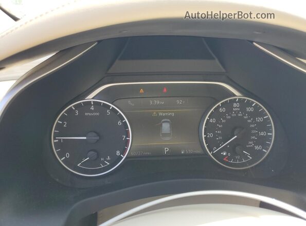 5N1AZ2MH7JN174640 2018 NISSAN MURANO White Widok zestawu wskaźników