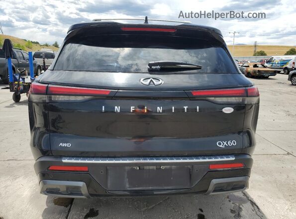 5N1DL1GS7PC353507 2023 INFINITI QX60 Black უკანა ხედი
