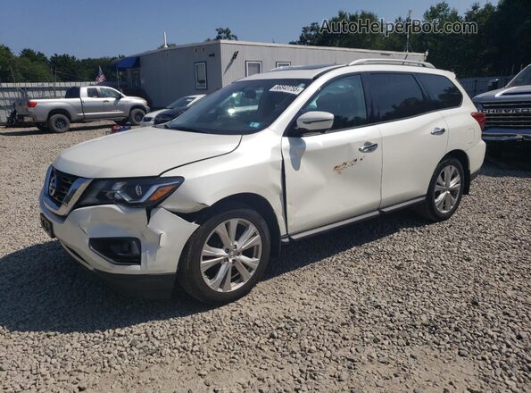 5N1DR2MM5JC677461 2018 NISSAN PATHFINDER Белый Передняя левая четверть