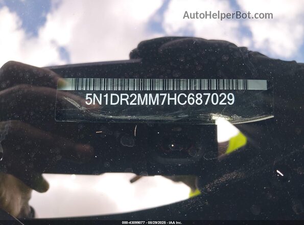 5N1DR2MM7HC687029 2017 NISSAN PATHFINDER Black 