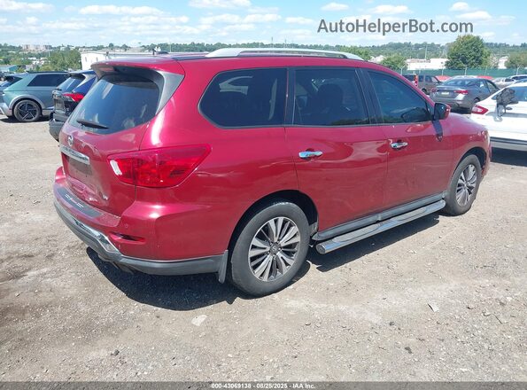 5N1DR2MN1HC646338 2017 NISSAN PATHFINDER Красный Задняя правая четверть