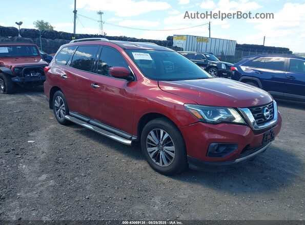 5N1DR2MN1HC646338 2017 NISSAN PATHFINDER Красный Передняя правая четверть