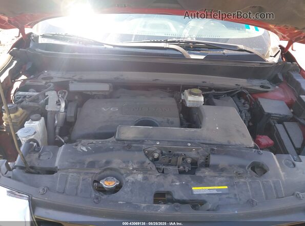 5N1DR2MN1HC646338 2017 NISSAN PATHFINDER Красный Вид сзади