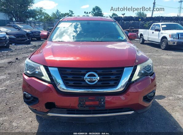 5N1DR2MN1HC646338 2017 NISSAN PATHFINDER Красный Вид щитка приборов