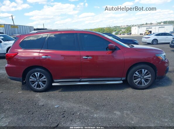 5N1DR2MN1HC646338 2017 NISSAN PATHFINDER Красный Вид задней части салона