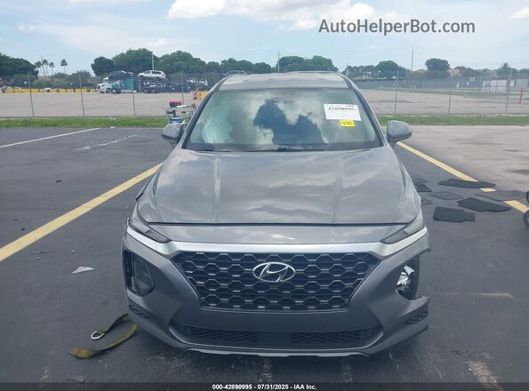 5NMS23AD3KH104961 2019 HYUNDAI SANTA FE Gray ხელსაწყოთა პანელის ხედი