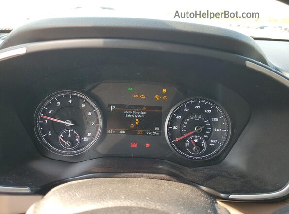 5NMS24AJ9PH544170 2023 HYUNDAI SANTA Белый Вид щитка приборов