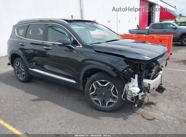 5NMS3DA13PH013088 2023 HYUNDAI SANTA FE HYBRID Черный Передняя правая четверть