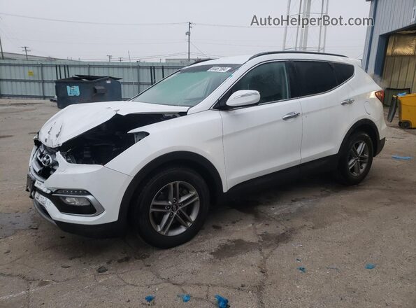5NMZU3LB2JH097147 2018 HYUNDAI SANTA White Vista tres cuartos delantera izquierda