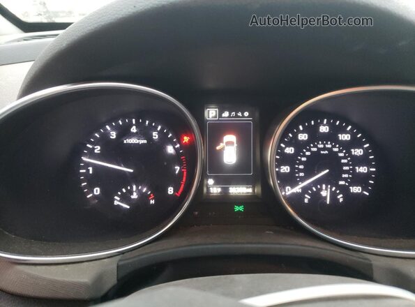 5NMZU3LB2JH097147 2018 HYUNDAI SANTA White Vista del cuadro de instrumentos