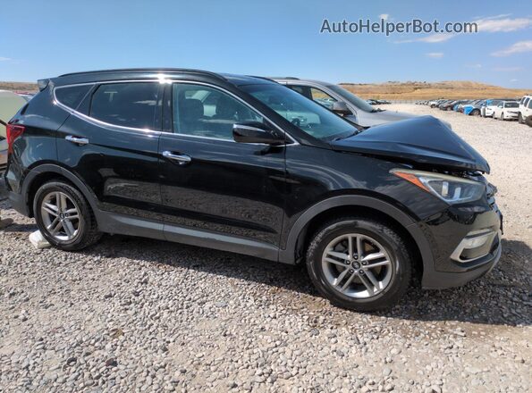 5NMZUDLB1JH067448 2018 HYUNDAI SANTA Black Przód prawy
