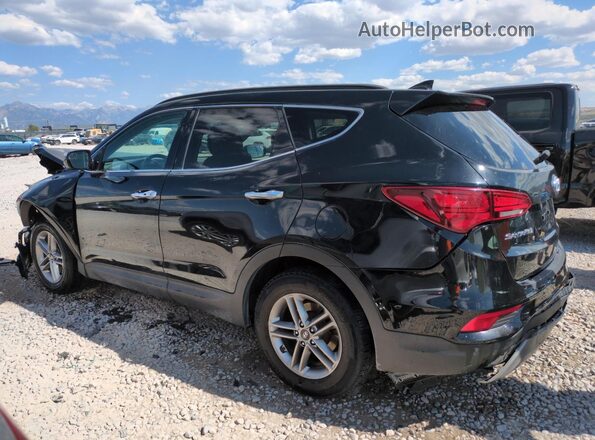 5NMZUDLB1JH067448 2018 HYUNDAI SANTA Black Tył lewy