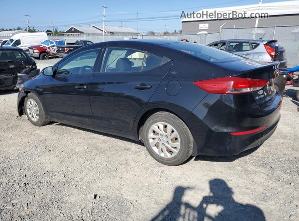 5NPD74LF0JH242182 2018 HYUNDAI ELANTRA Black Tył lewy