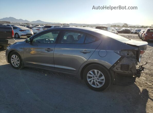 5NPD74LF3JH271224 2018 HYUNDAI ELANTRA Gray Rear left