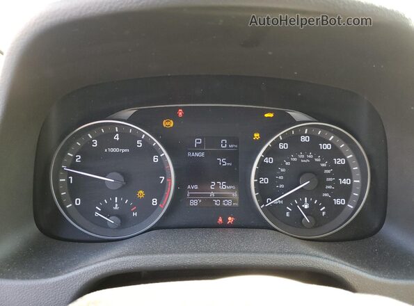 5NPD74LF3JH271224 2018 HYUNDAI ELANTRA Gray Instrument cluster view