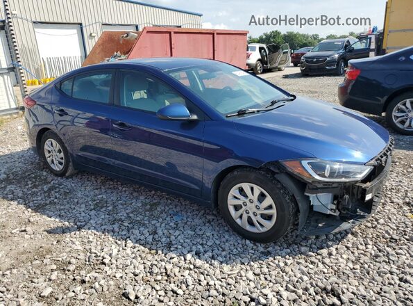 5NPD74LF4JH348960 2018 HYUNDAI ELANTRA Blue Передня права чверть