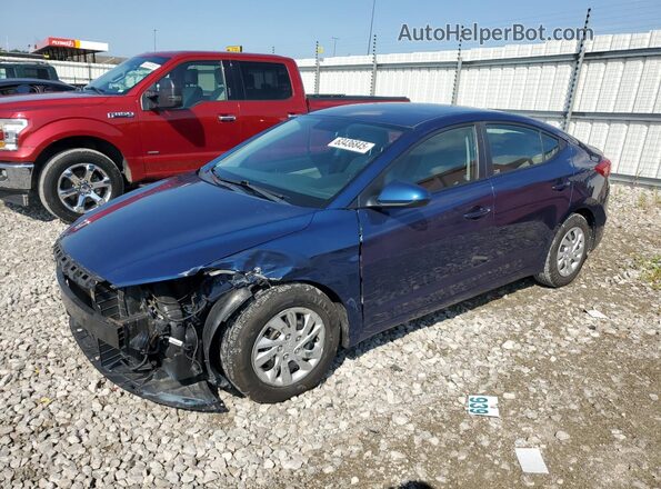 5NPD74LF4JH348960 2018 HYUNDAI ELANTRA Blue Передня ліва чверть