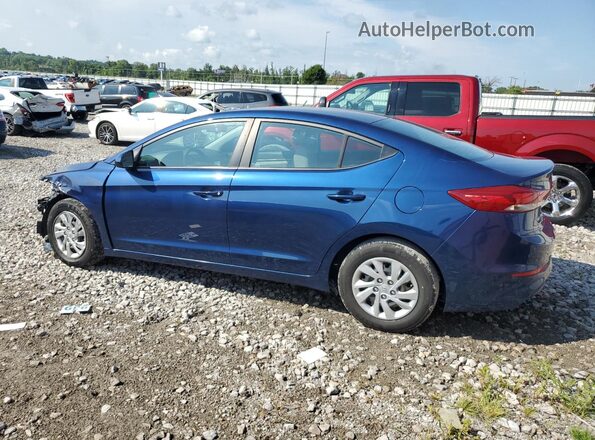 5NPD74LF4JH348960 2018 HYUNDAI ELANTRA Blue Задня ліва чверть