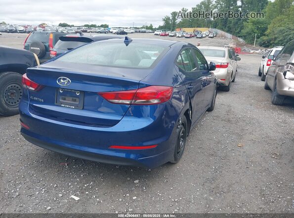 5NPD84LF0JH286566 2018 HYUNDAI ELANTRA Blue Задня права чверть