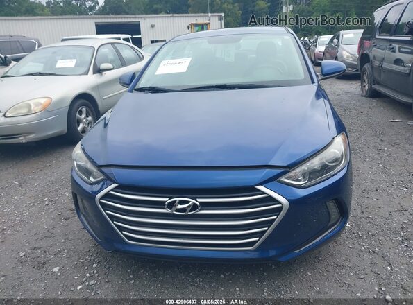 5NPD84LF0JH286566 2018 HYUNDAI ELANTRA Blue Вид щитка приладів