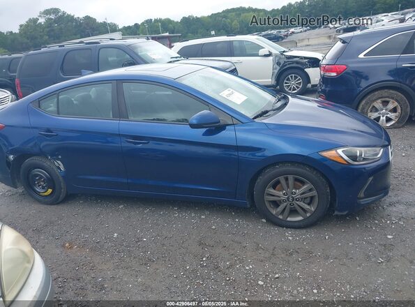 5NPD84LF0JH286566 2018 HYUNDAI ELANTRA Blue Вид задньої частини салону
