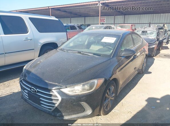 5NPD84LF1HH169363 2017 HYUNDAI ELANTRA Black Vista tres cuartos delantera izquierda