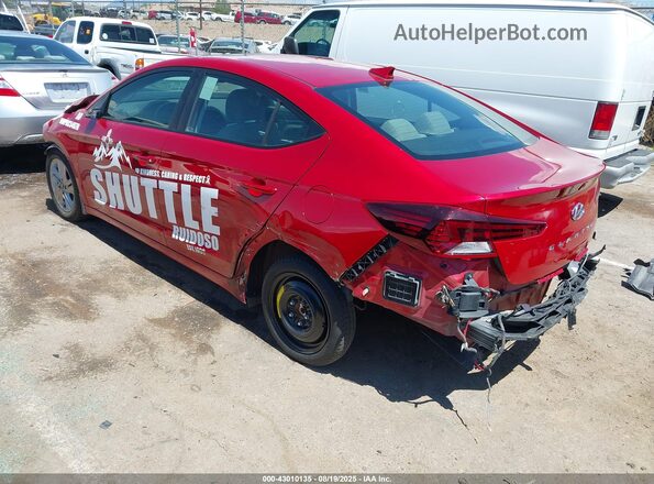 5NPD84LF2LH511007 2020 HYUNDAI ELANTRA Red Rear left