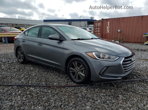 5NPD84LF3JH304073 2018 HYUNDAI ELANTRA Gray Przód prawy