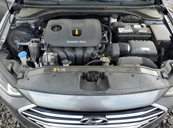 5NPD84LF3JH304073 2018 HYUNDAI ELANTRA Gray Widok wnętrza z tyłu