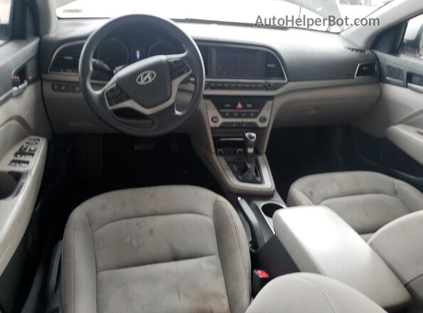 5NPD84LF4JH253991 2018 HYUNDAI ELANTRA Silver Widok deski rozdzielczej